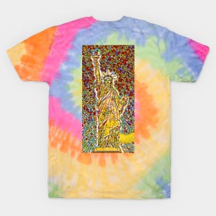 Statue of Liberty Stained Glass T-Shirt